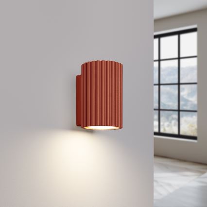 Sienas lampa KARBON 1xGU10/10W/230V sarkana