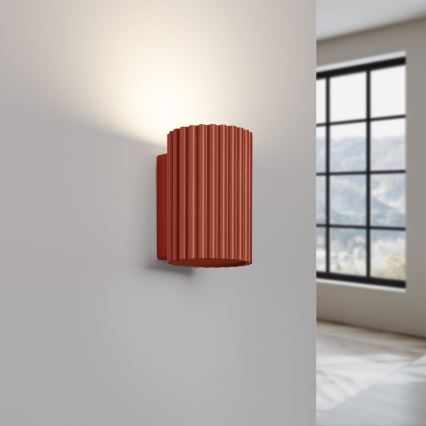 Sienas lampa KARBON 1xGU10/10W/230V sarkana