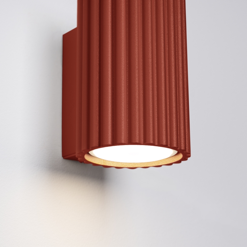 Sienas lampa KARBON 1xGU10/10W/230V sarkana