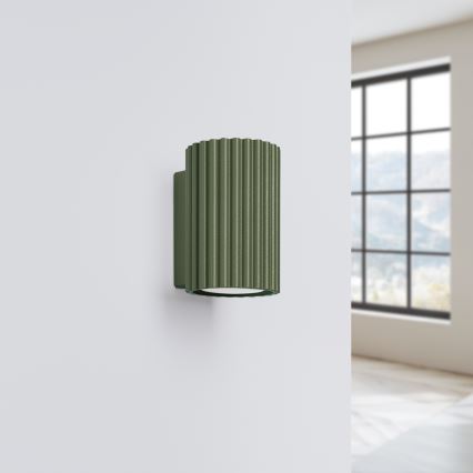 Sienas lampa KARBON 1xGU10/10W/230V zaļa