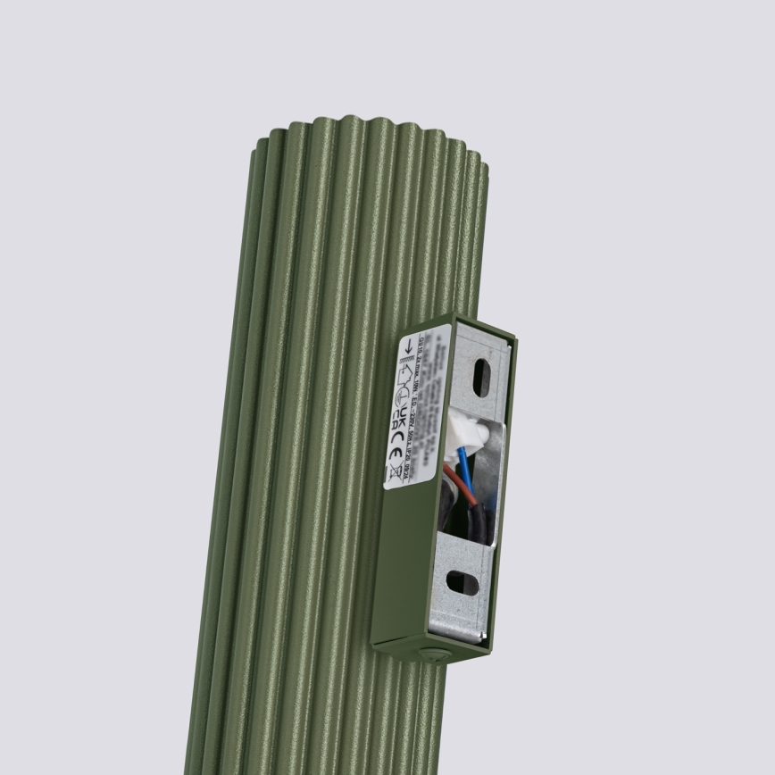 Sienas lampa KARBON 2xGU10/10W/230V zaļa
