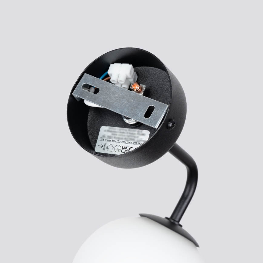 Sienas lampa ASTRAL 1xG9/8W/230V melna