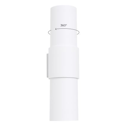 Sienas lampa FLASH 2xE27/15W/230V balta