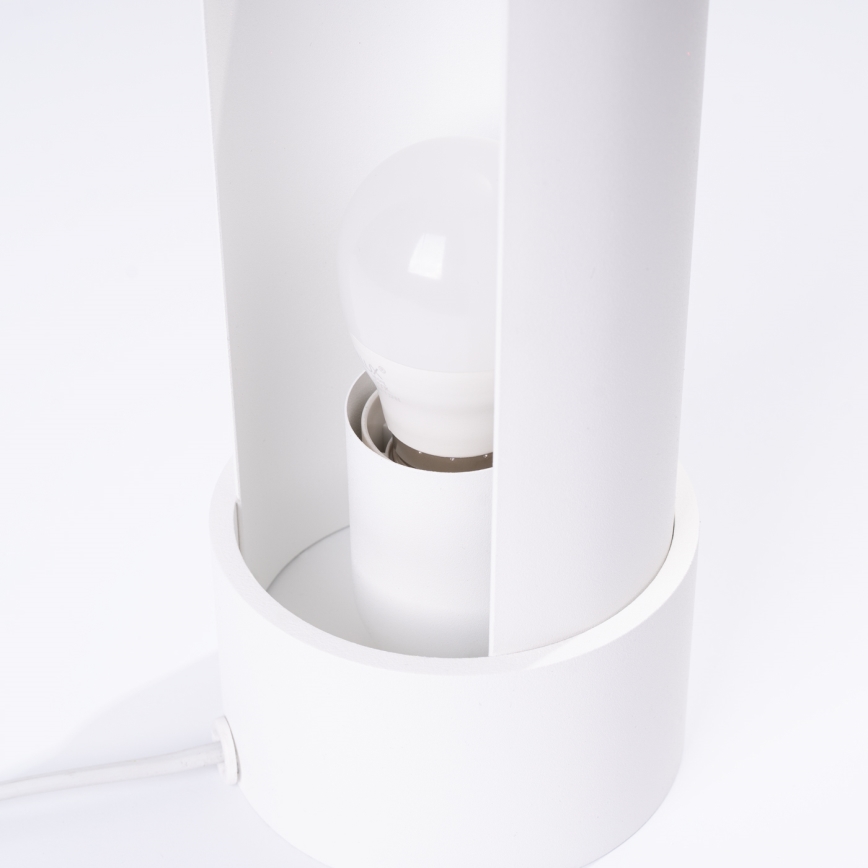 Galda lampa FLASH 1xE27/15W/230V balta