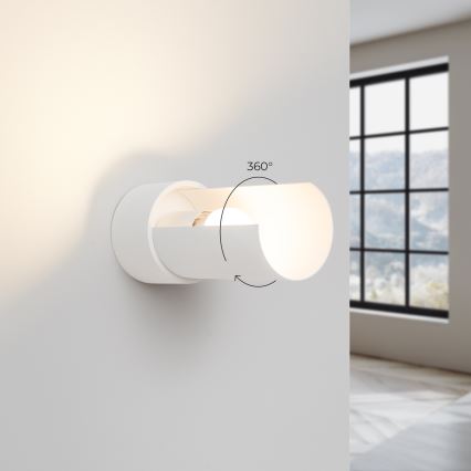 Sienas lampa FLASH 1xE27/15W/230V balta