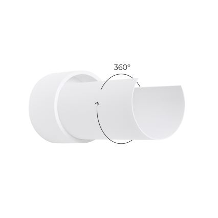 Sienas lampa FLASH 1xE27/15W/230V balta