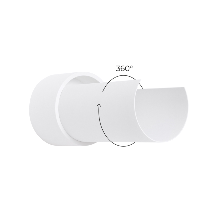 Sienas lampa FLASH 1xE27/15W/230V balta