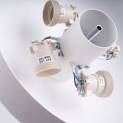 Griestu lampa OMIQ 4xE27/15W/230V diam. 30 cm balta