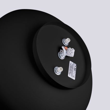 Griestu gaismeklis OMIQ 4xE27/15W/230V Ø 30 cm melns