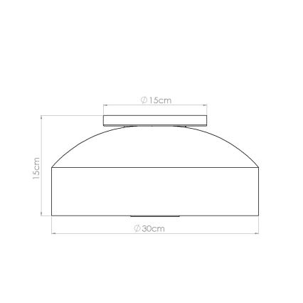 Krēmkrāsas griestu gaismeklis OMIQ, 4×E27, 15 W, 230 V, Ø 30 cm