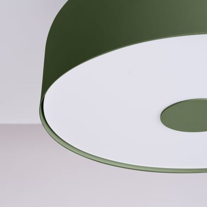 Griestu gaismeklis OMIQ 4xE27/15W/230V Ø 30 cm zaļš