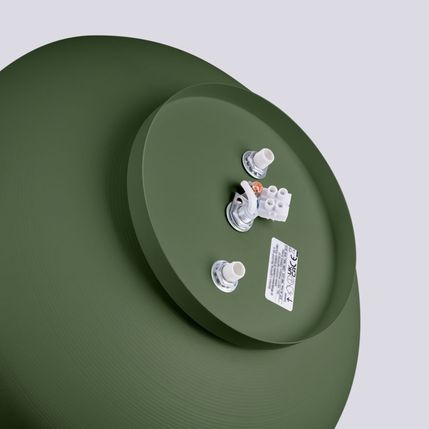 Griestu gaismeklis OMIQ 4xE27/15W/230V Ø 30 cm zaļš