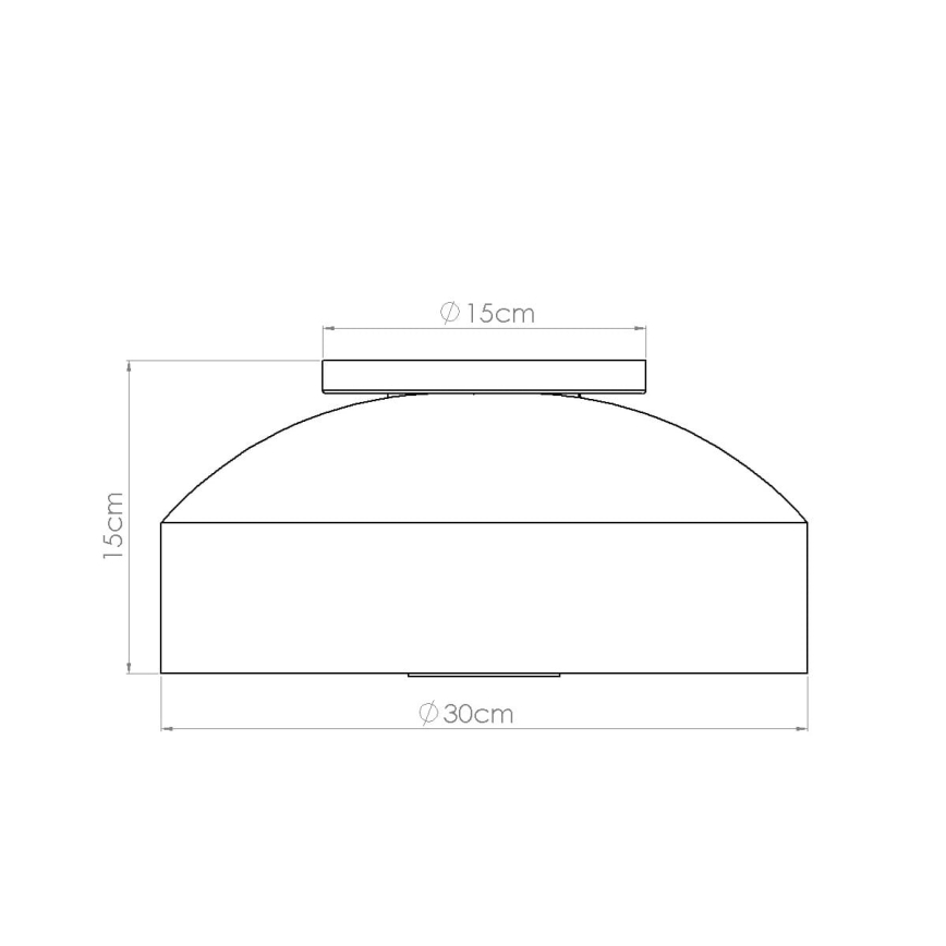 OMIQ griestu lampa 4xE27/15W/230V Ø 30 cm sarkana