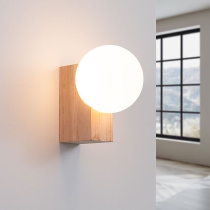 Sienas lampa BULBO 1xG9/8W/230V dižskābardis/balta