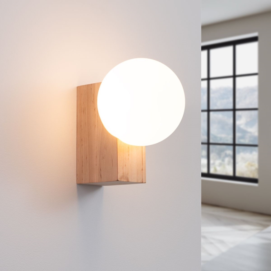 Sienas lampa BULBO 1xG9/8W/230V dižskābardis/balta