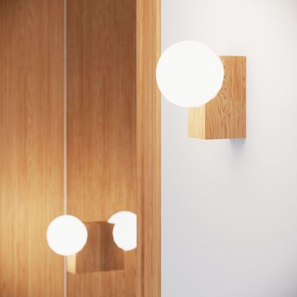 Sienas lampa BULBO 1xG9/8W/230V dižskābardis/balta