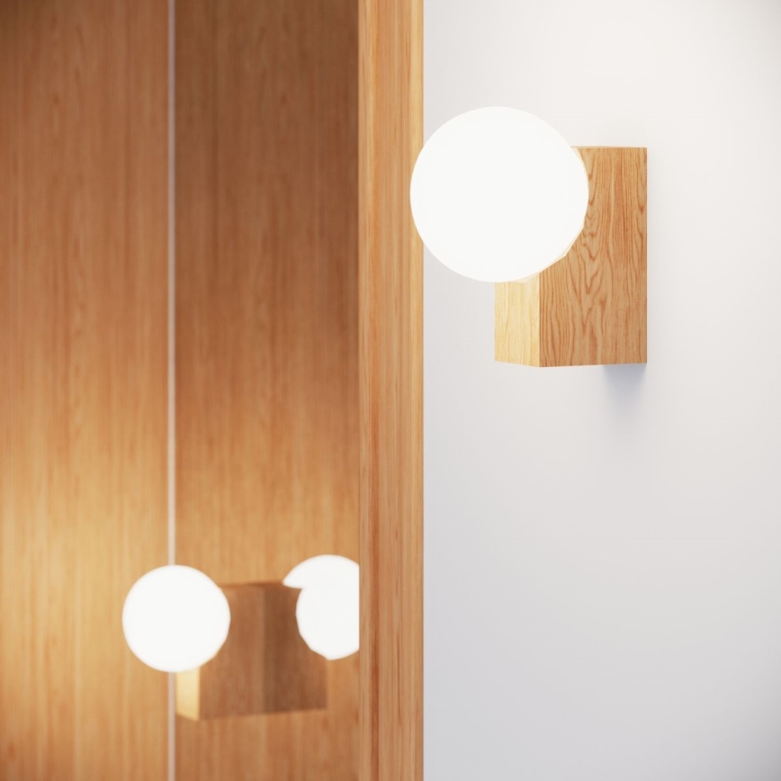 Sienas lampa BULBO 1xG9/8W/230V dižskābardis/balta