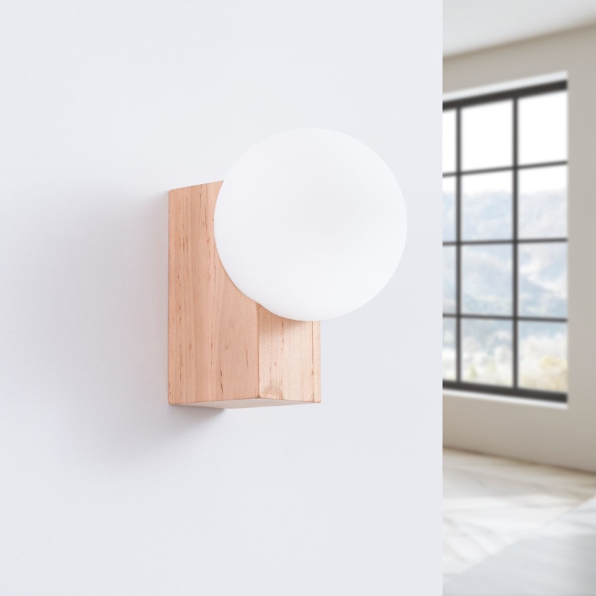 Sienas lampa BULBO 1xG9/8W/230V dižskābardis/balta