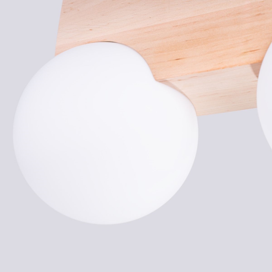 Griestu lampa BULBO 2xG9/8W/230V dižskābardis/balta