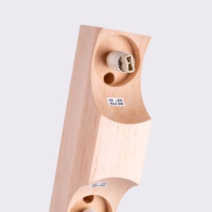 Griestu lampa BULBO 2xG9/8W/230V dižskābardis/balta