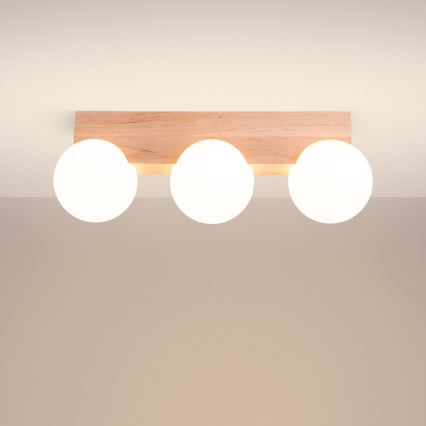 Griestu lampa BULBO 3xG9/8W/230V dižskābardis/balta