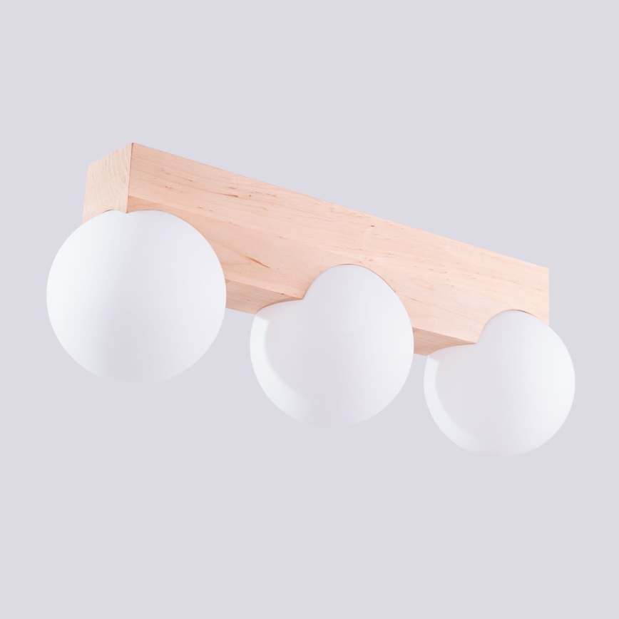 Griestu lampa BULBO 3xG9/8W/230V dižskābardis/balta
