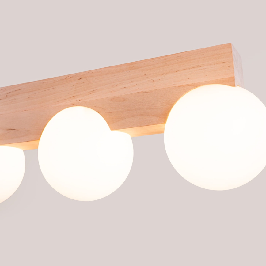 Griestu lampa BULBO 3xG9/8W/230V dižskābardis/balta