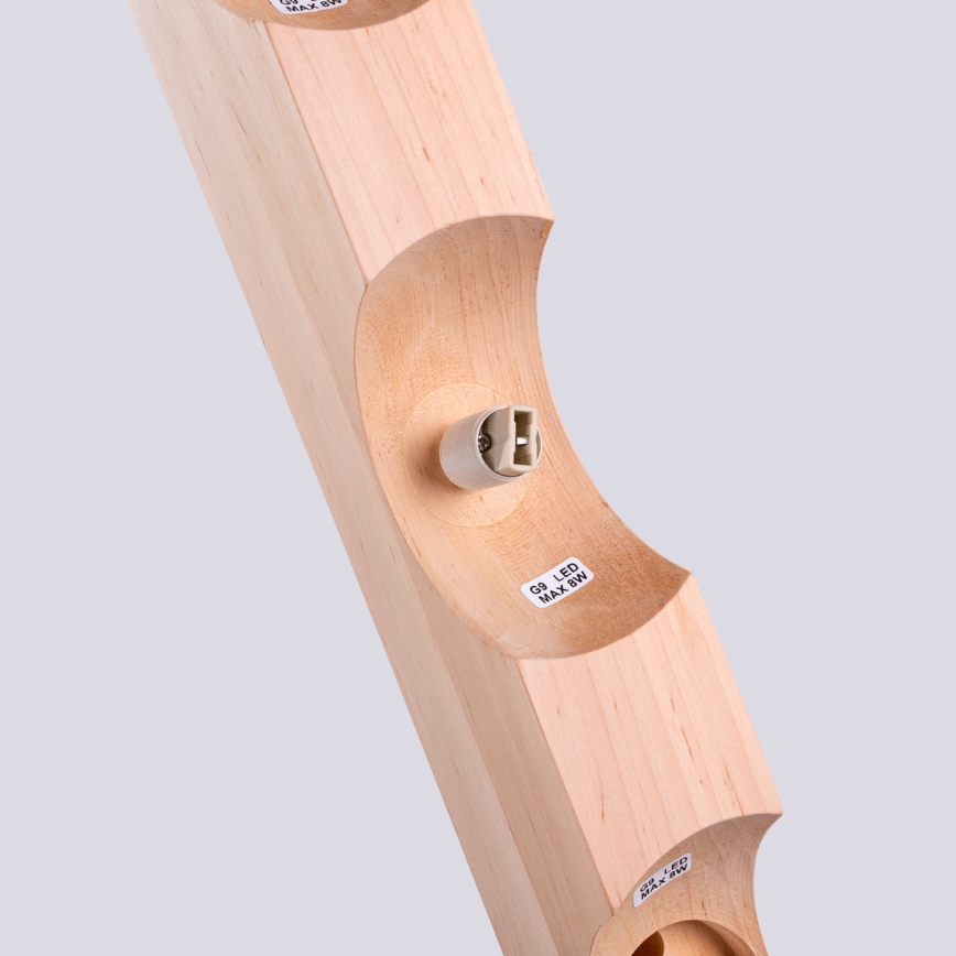 Griestu lampa BULBO 3xG9/8W/230V dižskābardis/balta