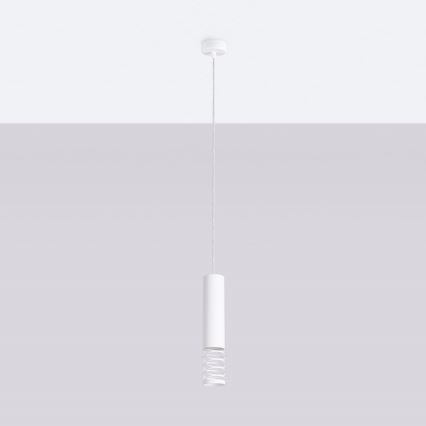 Lustra ar auklu LAMI 1xGU10/10W/230V balta