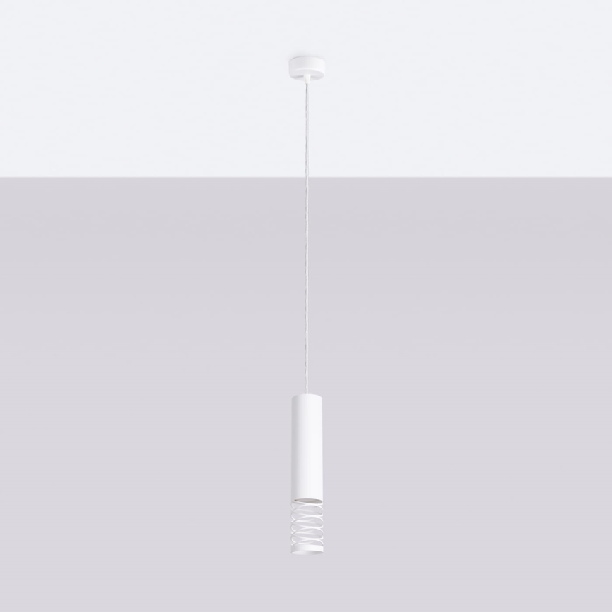 Lustra ar auklu LAMI 1xGU10/10W/230V balta