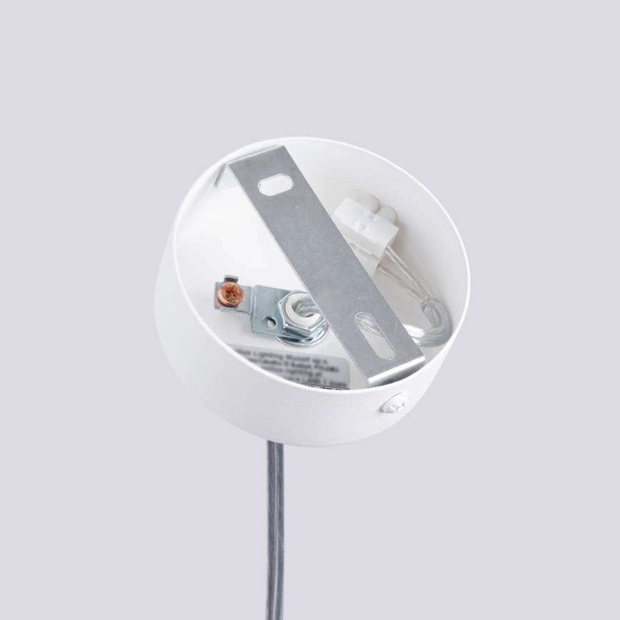 Lustra ar auklu LAMI 1xGU10/10W/230V balta