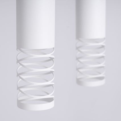 Lustra ar auklu LAMI 2xGU10/10W/230V balta