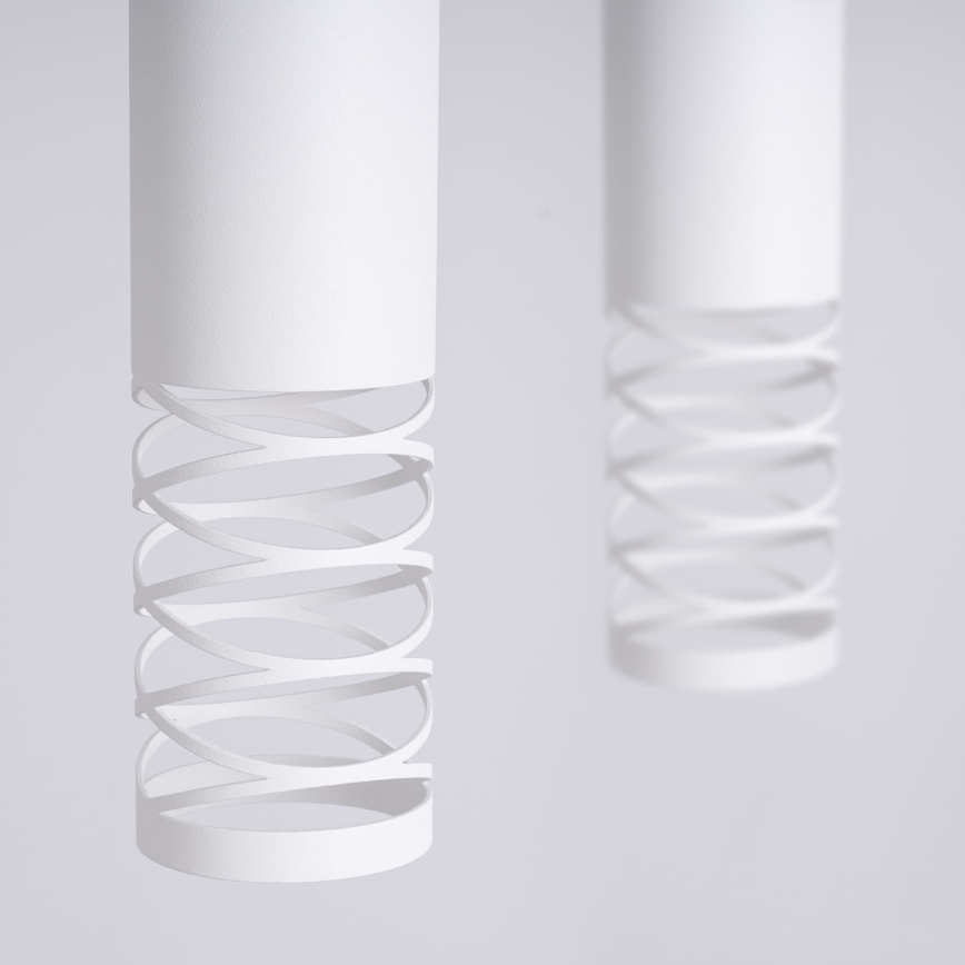 Lustra ar auklu LAMI 2xGU10/10W/230V balta