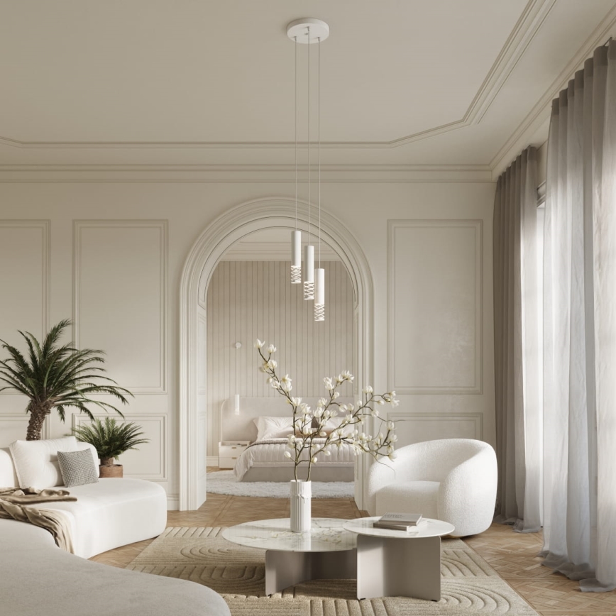 Sienas lampa LAMI 1xGU10/10W/230V balta