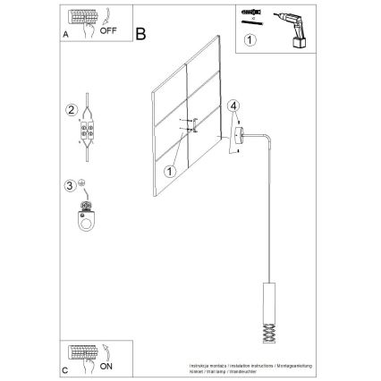 Sienas lampa LAMI 1xGU10/10W/230V balta