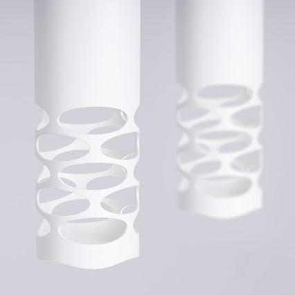 Lustra ar auklu LIRO 2xGU10/10W/230V balta