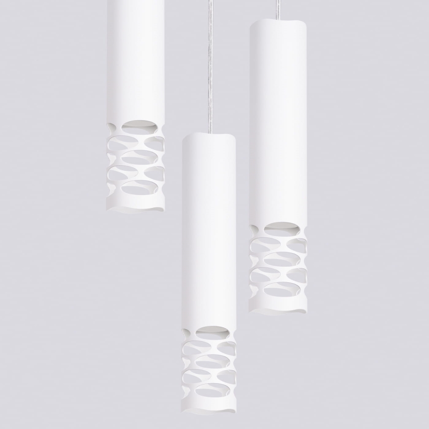 Lustra ar auklu LIRO 3xGU10/10W/230V balta