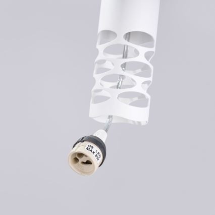 Lustra ar auklu LIRO 3xGU10/10W/230V balta