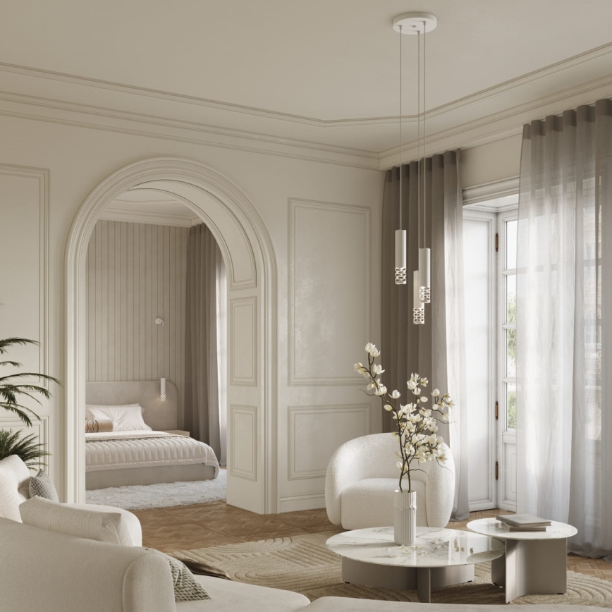 Sienas lampa LIRO 1xGU10/10W/230V balta