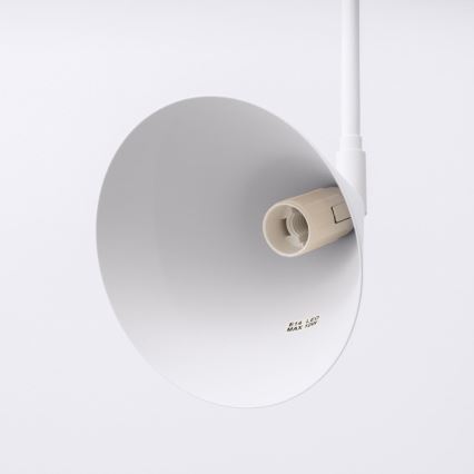 Sienas lampa NOX 1xE14/10W/230V balta