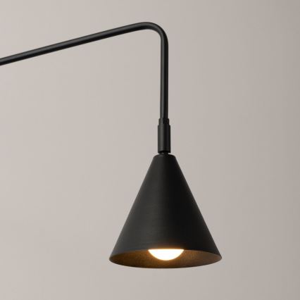 Sienas lampa NOX 1xE14/10W/230V melna