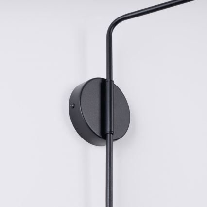 Sienas lampa NOX 1xE14/10W/230V melna
