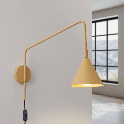 Sienas lampa NOX 1xE14/10W/230V zelta