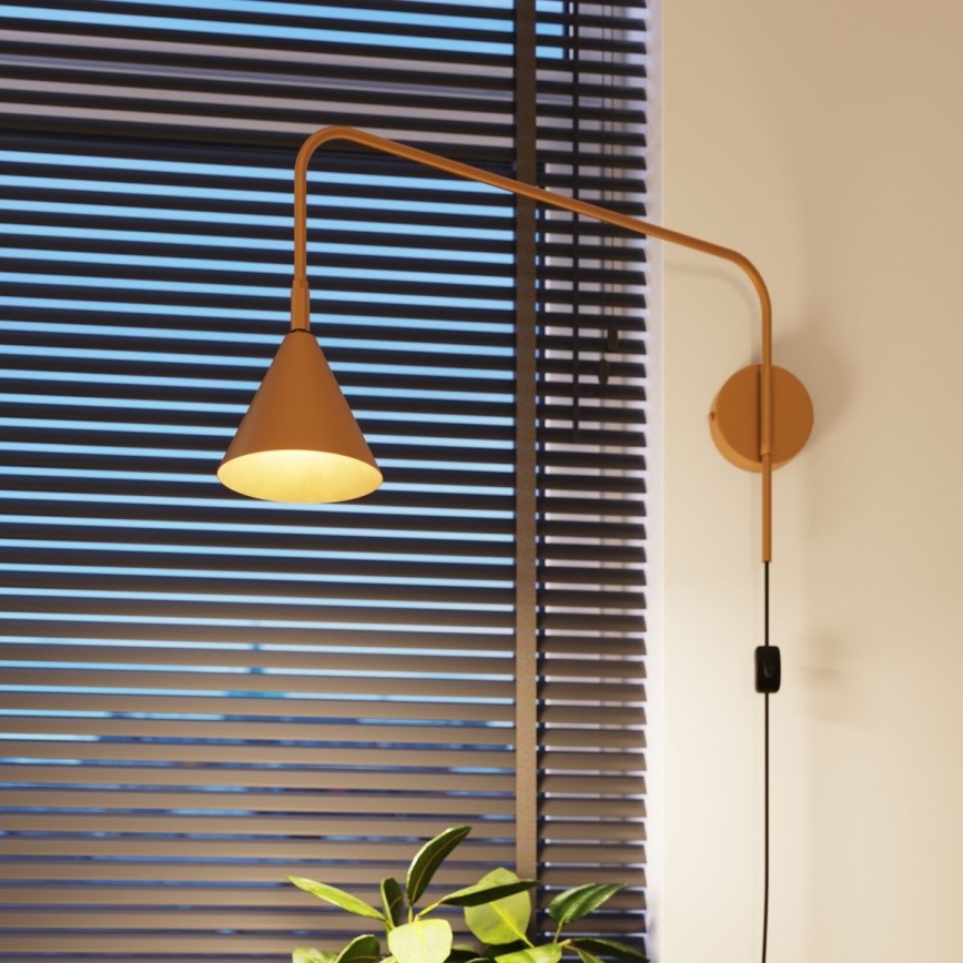 Sienas lampa NOX 1xE14/10W/230V zelta