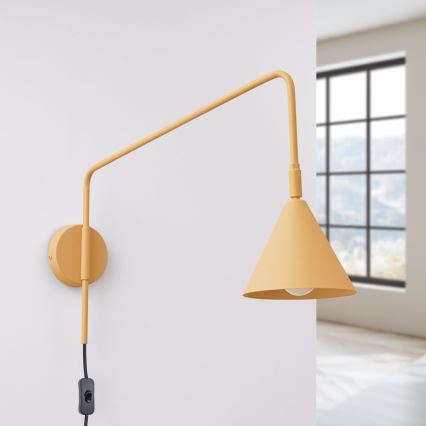Sienas lampa NOX 1xE14/10W/230V zelta