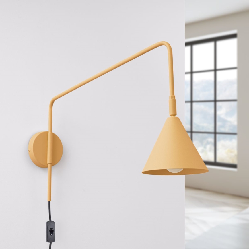 Sienas lampa NOX 1xE14/10W/230V zelta