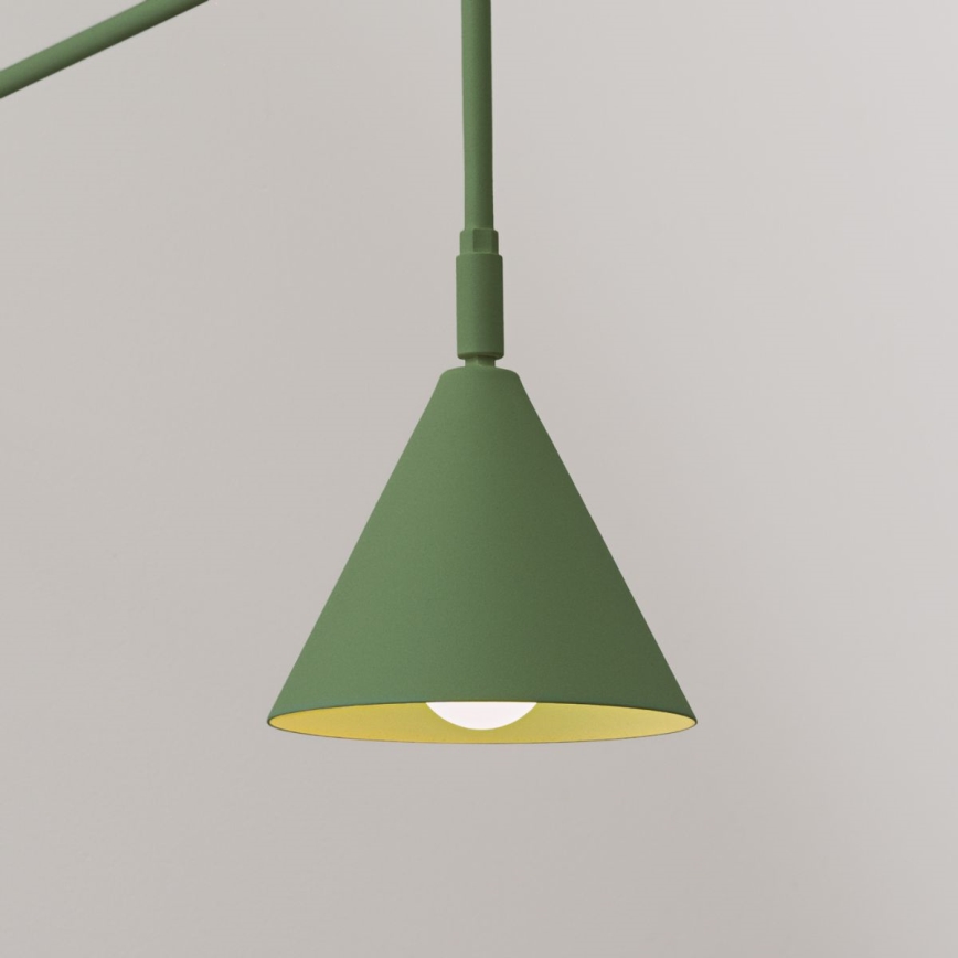 Sienas lampa NOX 1xE14/10W/230V zaļa