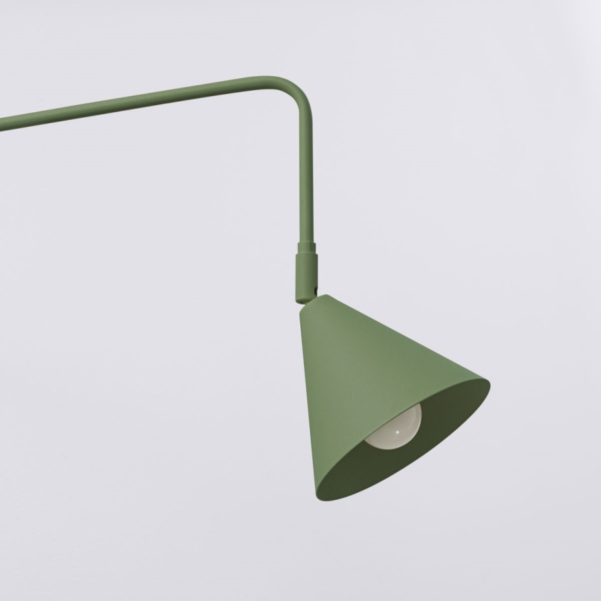 Sienas lampa NOX 1xE14/10W/230V zaļa