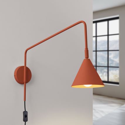 Sienas lampa NOX 1xE14/10W/230V oranža