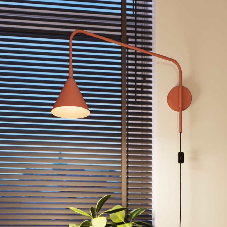 Sienas lampa NOX 1xE14/10W/230V oranža